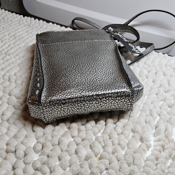 Customer Return The Sak Black and Silver Metallic Los Feliz Crossbody Bag - Picture 10 of 14